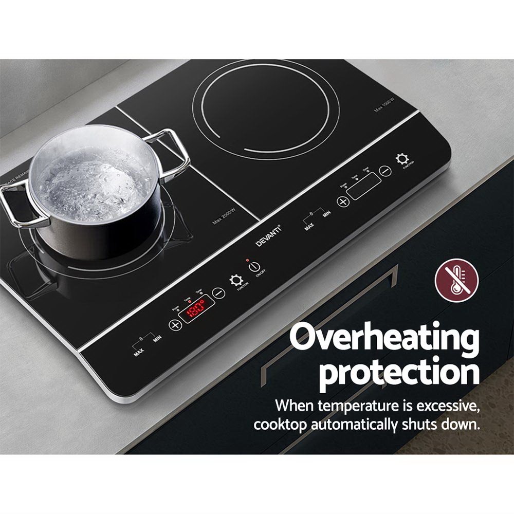 Devanti Portable Induction Cooktop 60cm Portable Cooker 15A Plug - CT-IN-D-YL-DC05 Devanti Portable Induction Cooktop 60cm Portable Cooker 15A Plug - Image 7