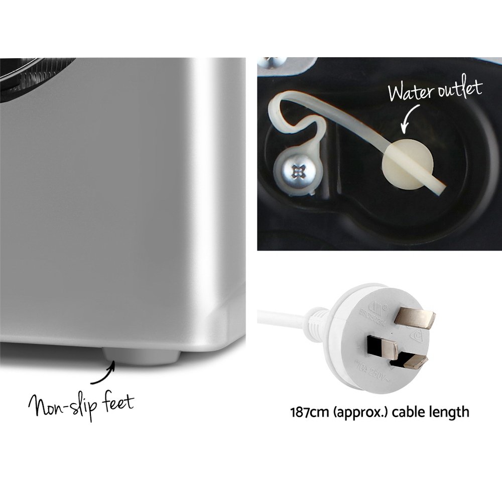 Devanti Portable Ice Cube Maker - Silver - IM-ZB-12B-RD Devanti Portable Ice Cube Maker - Silver - Image 6