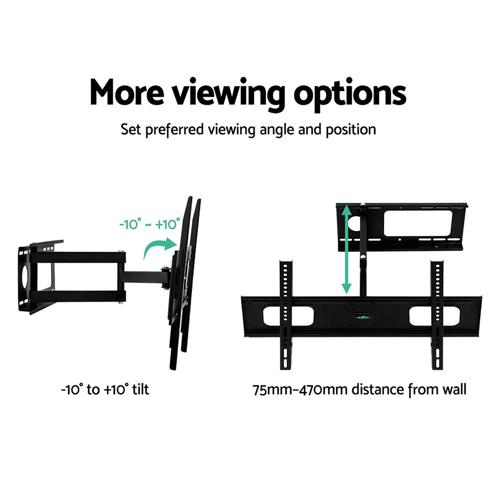 Artiss TV Wall Mount Bracket for 32"-70" LED LCD TVs Full Motion Strong Arms - TV-MOUN-B-SINGLE-66MT Artiss TV Wall Mount Bracket for 32"-70" LED LCD TVs Full Motion Strong Arms - Image 7