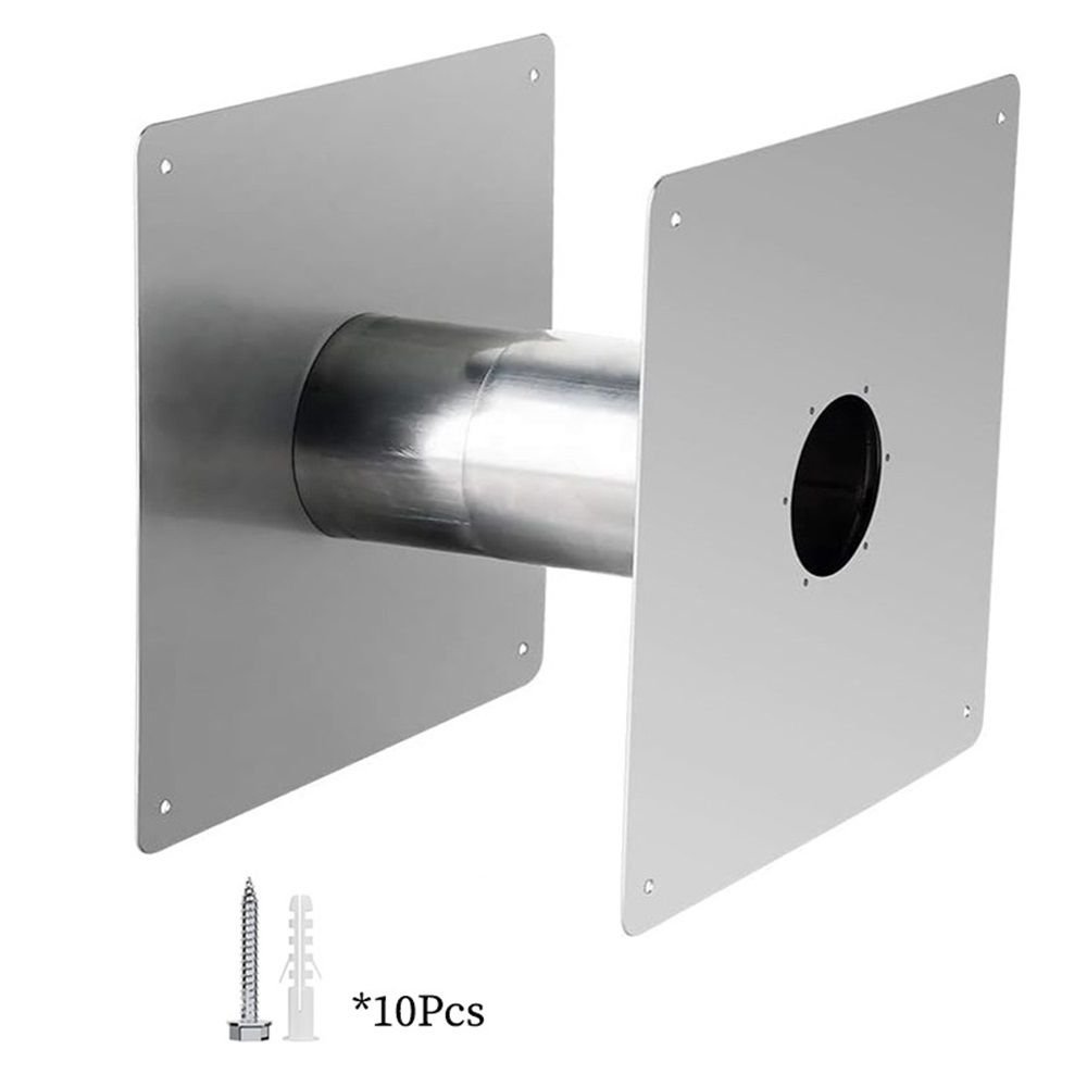2.36'' Stainless Steel Vent Wall Thimble for Indoor Gas Water Heater Thickening Stainless Steel Vent Wall Thimble,for Indoor Gas Tankless Water Heater,Ideal for Home Heating and Bathroom Setups