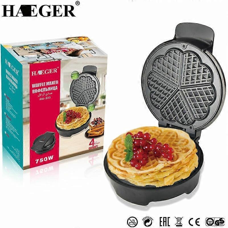 1000W Mini Waffle Maker - Easy Clean, Fast Heating, Compact Nonstick Waffle Machine - V1263-JX-4466 1000W Mini Waffle Maker - Easy Clean, Fast Heating, Compact Nonstick Waffle Machine - Image 3