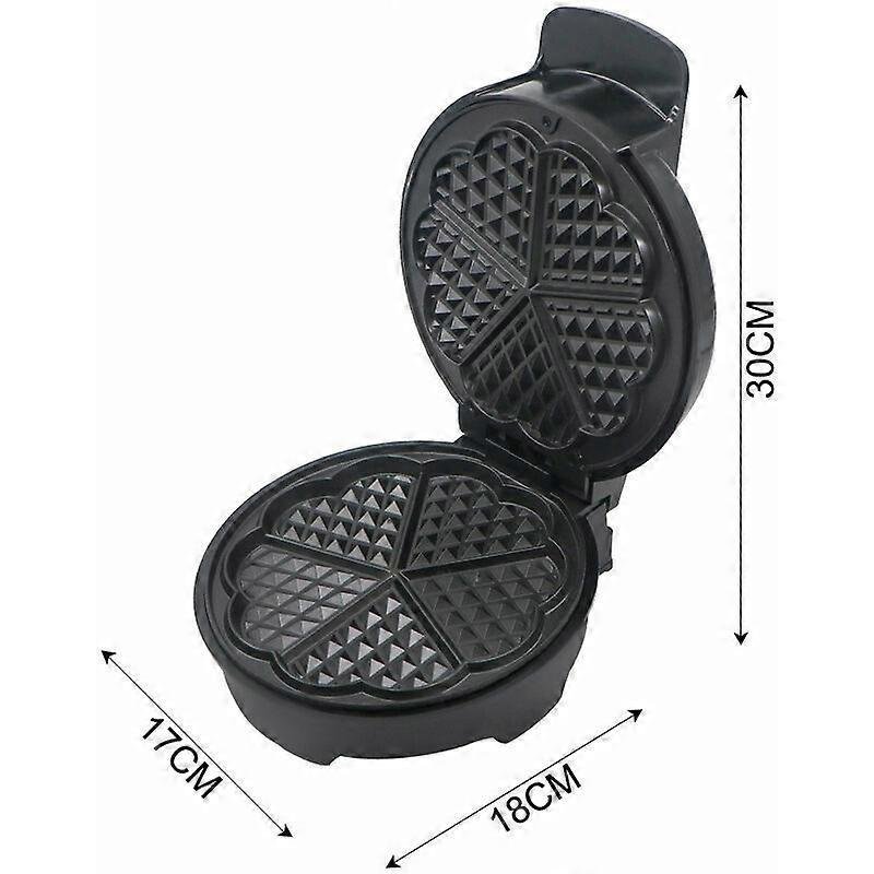 1000W Mini Waffle Maker - Easy Clean, Fast Heating, Compact Nonstick Waffle Machine - V1263-JX-4466 1000W Mini Waffle Maker - Easy Clean, Fast Heating, Compact Nonstick Waffle Machine - Image 4