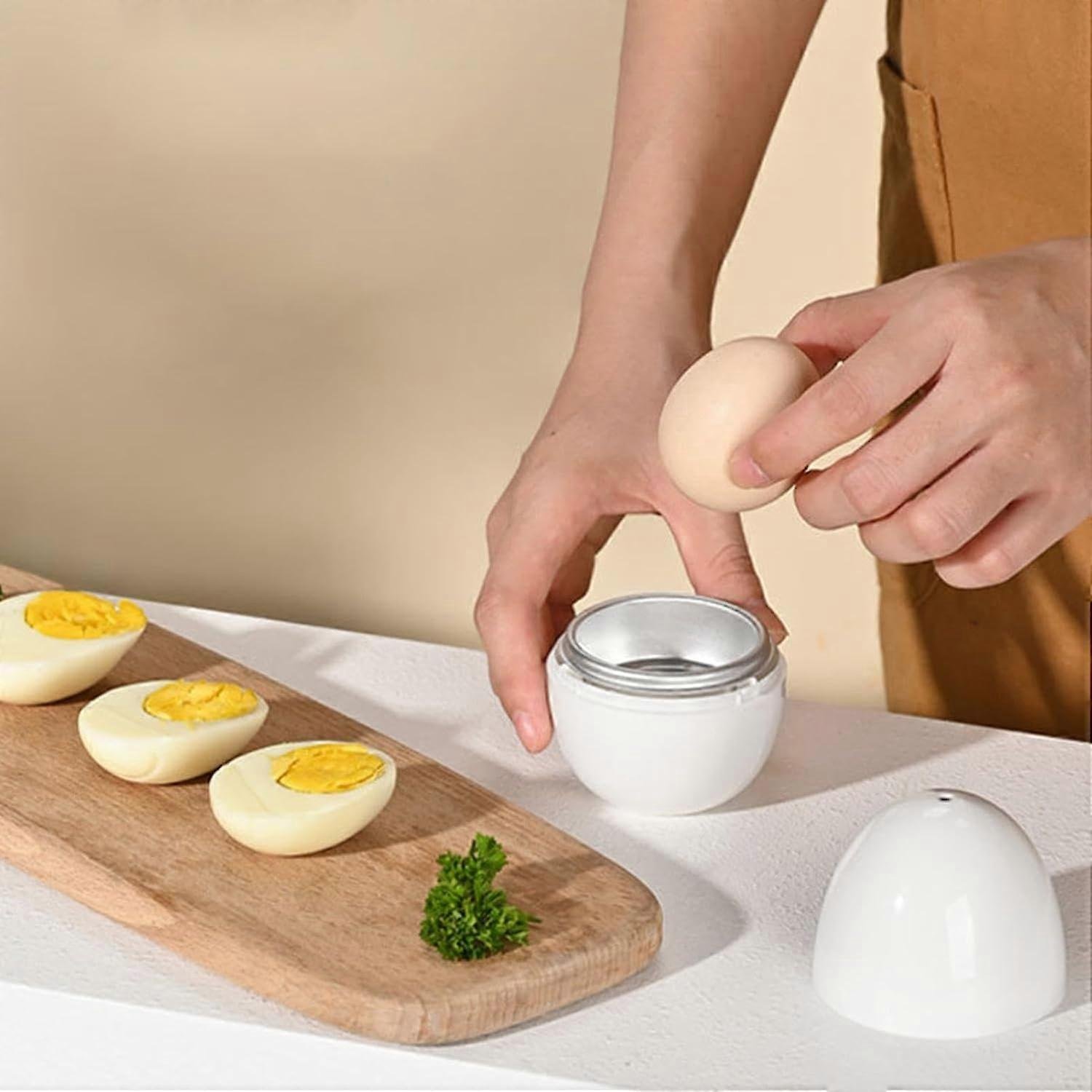 1/4 Egg Microwave Cooker with Lid, Quick Boiled Egg Maker - V1263-JX-4937 1/4 Egg Microwave Cooker with Lid, Quick Boiled Egg Maker - Image 2
