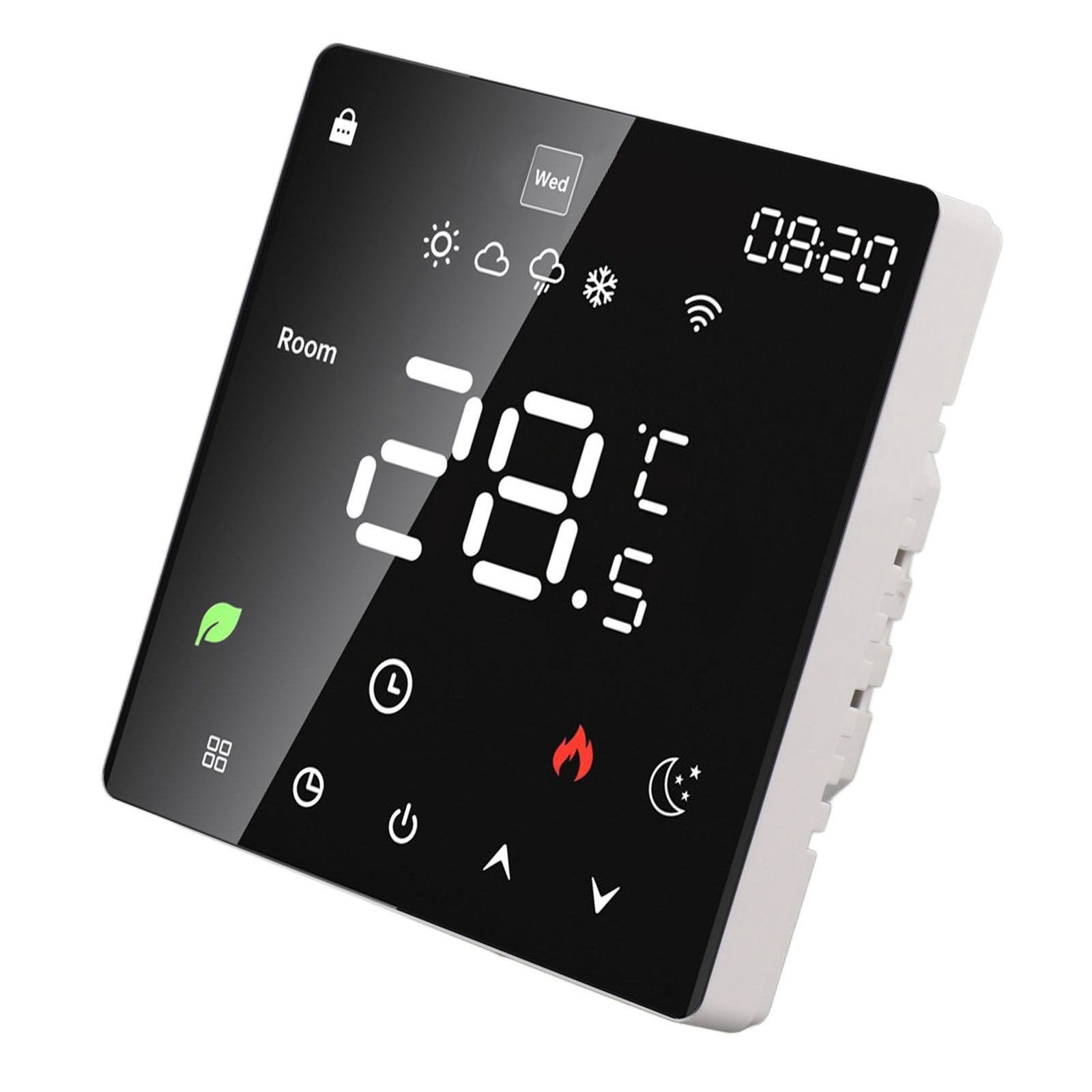 16A Smart Thermostat LCD Color Touchscreen PC Programmable Electric Heating Thermostat for Home Hotel Office AC 90 to 240V Without WiFi - V1294-YM0706-3114230133012 16A Smart Thermostat LCD Color Touchscreen PC Programmable Electric Heating Thermostat for Home Hotel Office AC 90 to 240V Without WiFi - Image 2