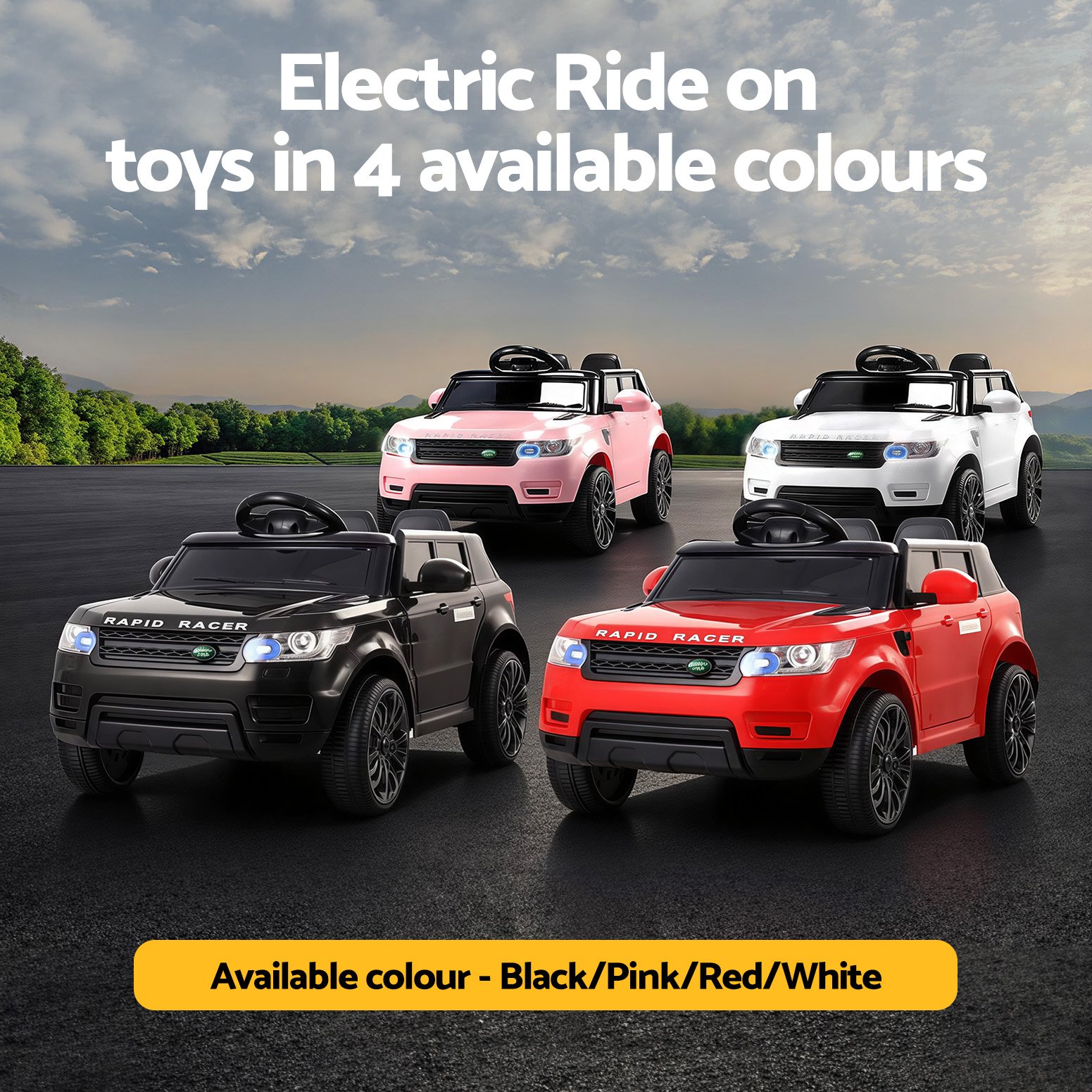 Rigo Ride On Car Kids Electric Ride On Cars SUV Remote 12V Pink - RCAR-RANGEROVER-PK Rigo Ride On Car Kids Electric Ride On Cars SUV Remote 12V Pink - Image 7