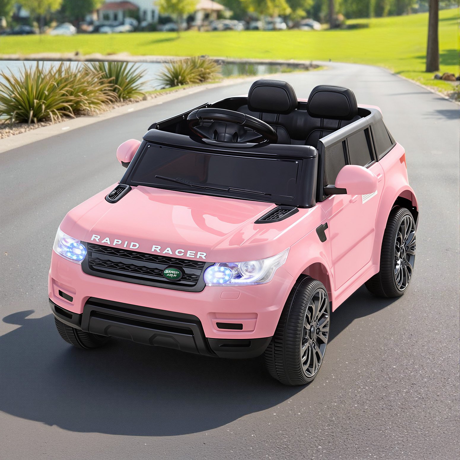 Rigo Ride On Car Kids Electric Ride On Cars SUV Remote 12V Pink - RCAR-RANGEROVER-PK Rigo Ride On Car Kids Electric Ride On Cars SUV Remote 12V Pink - Image 8