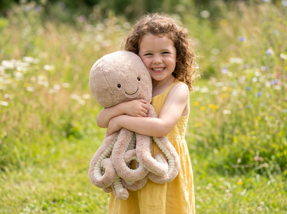 Brown Octopus Plush Toy - Soft Short Plush Stuffed Animal: Perfect Birthday/Christmas/Party Gift for Boys, Girls & Adults - V1107-CS-ZYGZ Brown Octopus Plush Toy - Soft Short Plush Stuffed Animal: Perfect Birthday/Christmas/Party Gift for Boys, Girls & Adults - Image 5