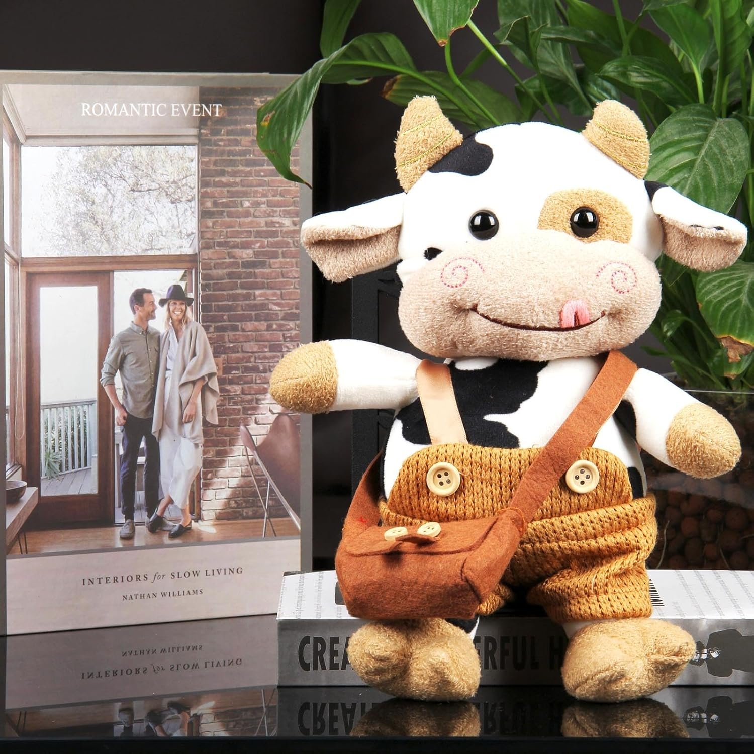 Brown Cow Plush Toy 30cm Soft Hug Pillow - V1188-YU108C-03471-1 Brown Cow Plush Toy 30cm Soft Hug Pillow - Image 3