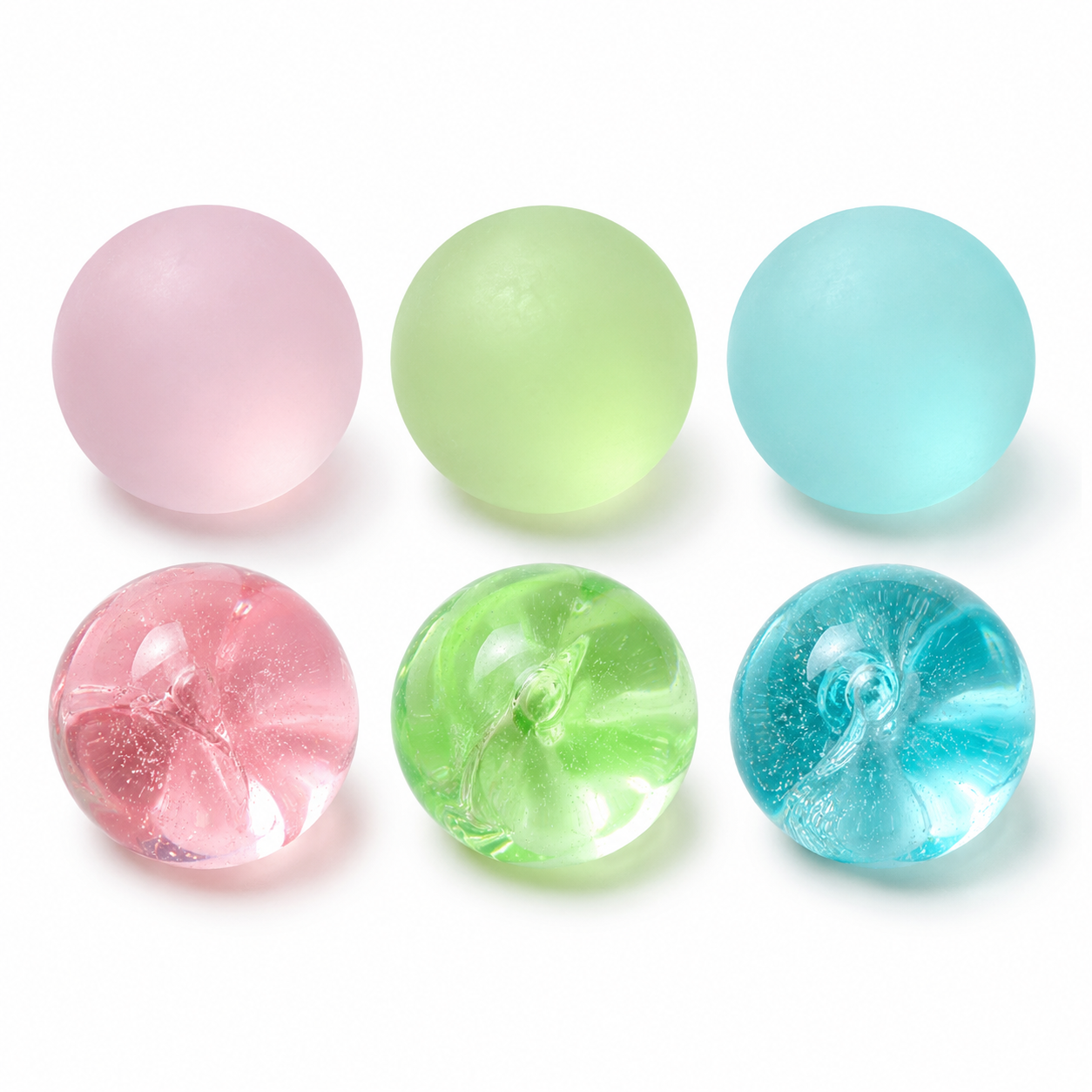 Frosted Pink Coconut Oil Stress Ball, Slow Rising Non-Sticky Squishy Squeeze Ball, Soft Sensory Fidget Toy for Stress Relief, Relaxation and Focus - V1197-WJ-071104 Frosted Pink Coconut Oil Stress Ball, Slow Rising Non-Sticky Squishy Squeeze Ball, Soft Sensory Fidget Toy for Stress Relief, Relaxation and Focus - Image 3