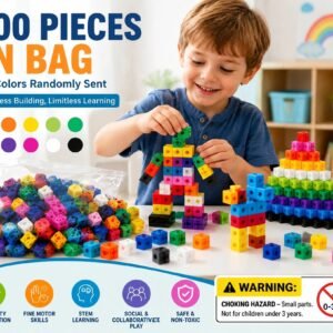 100pcs 10 Colors Mixed PP Square Building Blocks