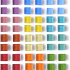 48 Pack Glass Refrigerator Magnets for Fridge Cute Magnets Color Decorative Magnets for Office Locker Magnets for Whiteboard