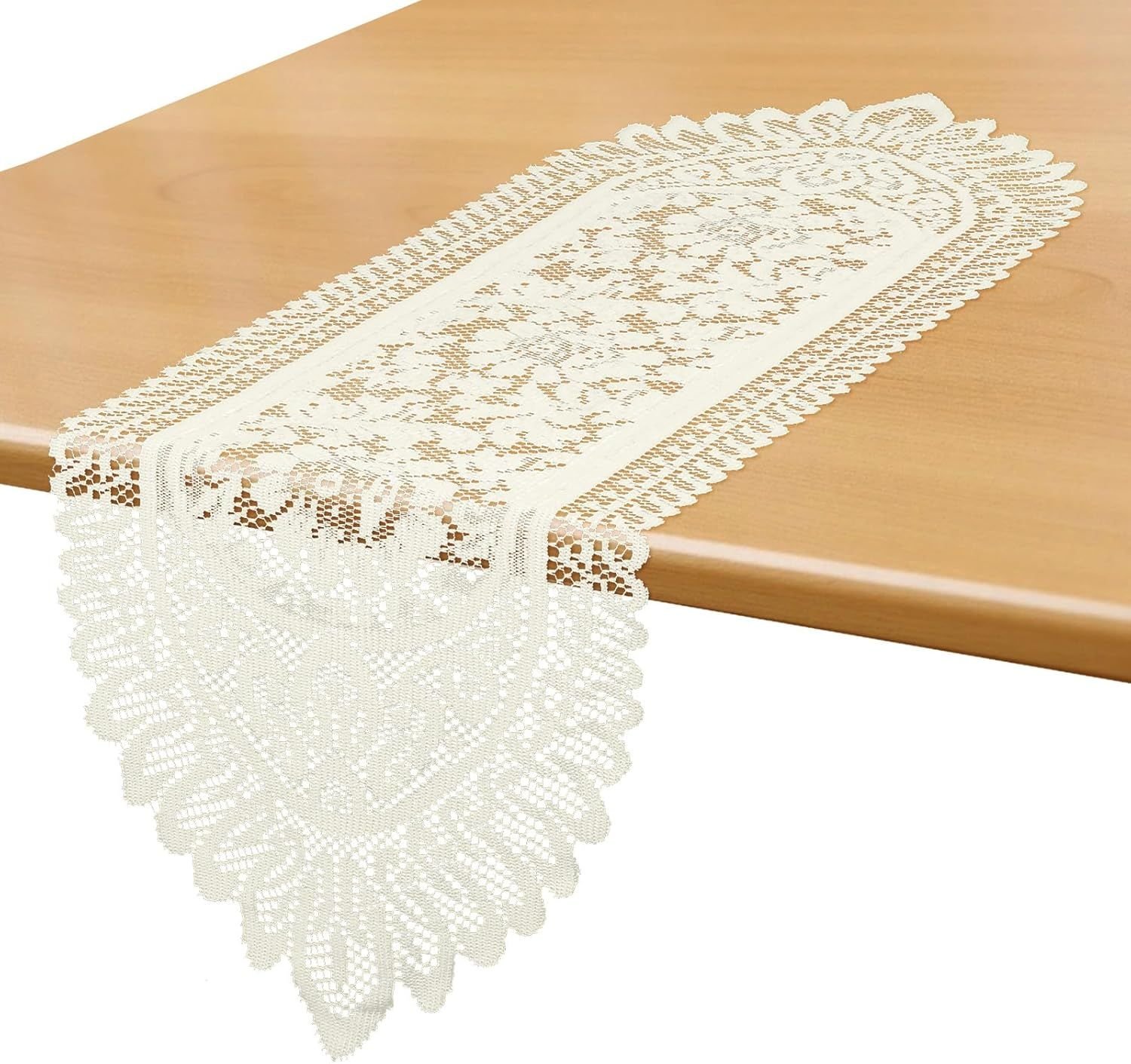 1 Pc Doilies for Tables Dresser, Crochet Lace Table Runner, Boho Cotton Desk Runner Dresser Cover Top, Vintage Table Cloth, Scarf for Bedrooms Furniture (Beige White, 45.67x13.39in) - V1258-DP02-D-480 1 Pc Doilies for Tables Dresser, Crochet Lace Table Runner, Boho Cotton Desk Runner Dresser Cover Top, Vintage Table Cloth, Scarf for Bedrooms Furniture (Beige White, 45.67x13.39in)