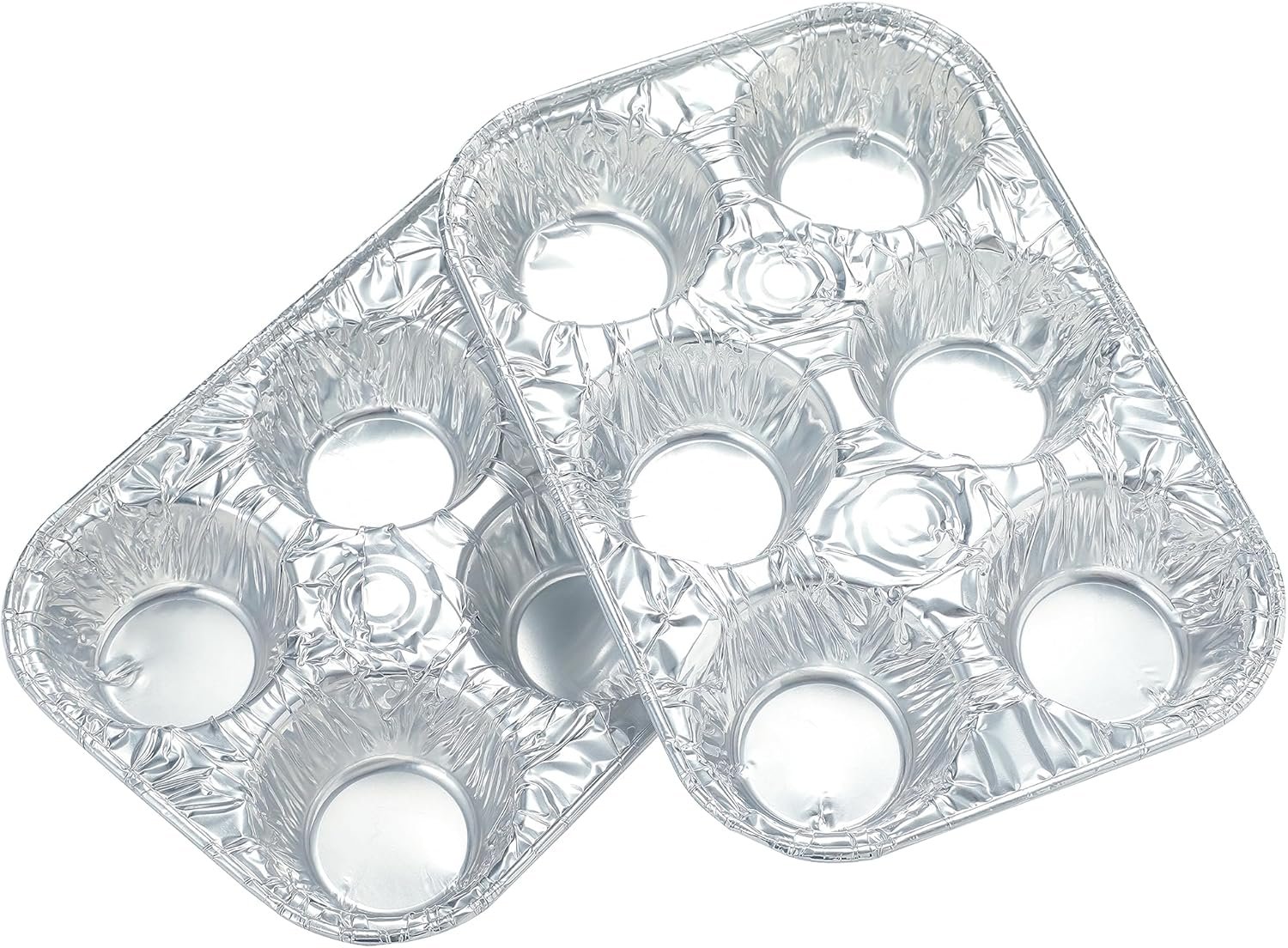 (10pack Muffin Pan 6-Cup Cupcake Aluminum Pans Favorite Muffin Tin Size for Baking Cupcakes Muffins and Mini Pies - Standard Size - V1258-DP02-WO-147 (10pack Muffin Pan 6-Cup Cupcake Aluminum Pans Favorite Muffin Tin Size for Baking Cupcakes Muffins and Mini Pies - Standard Size - Image 2