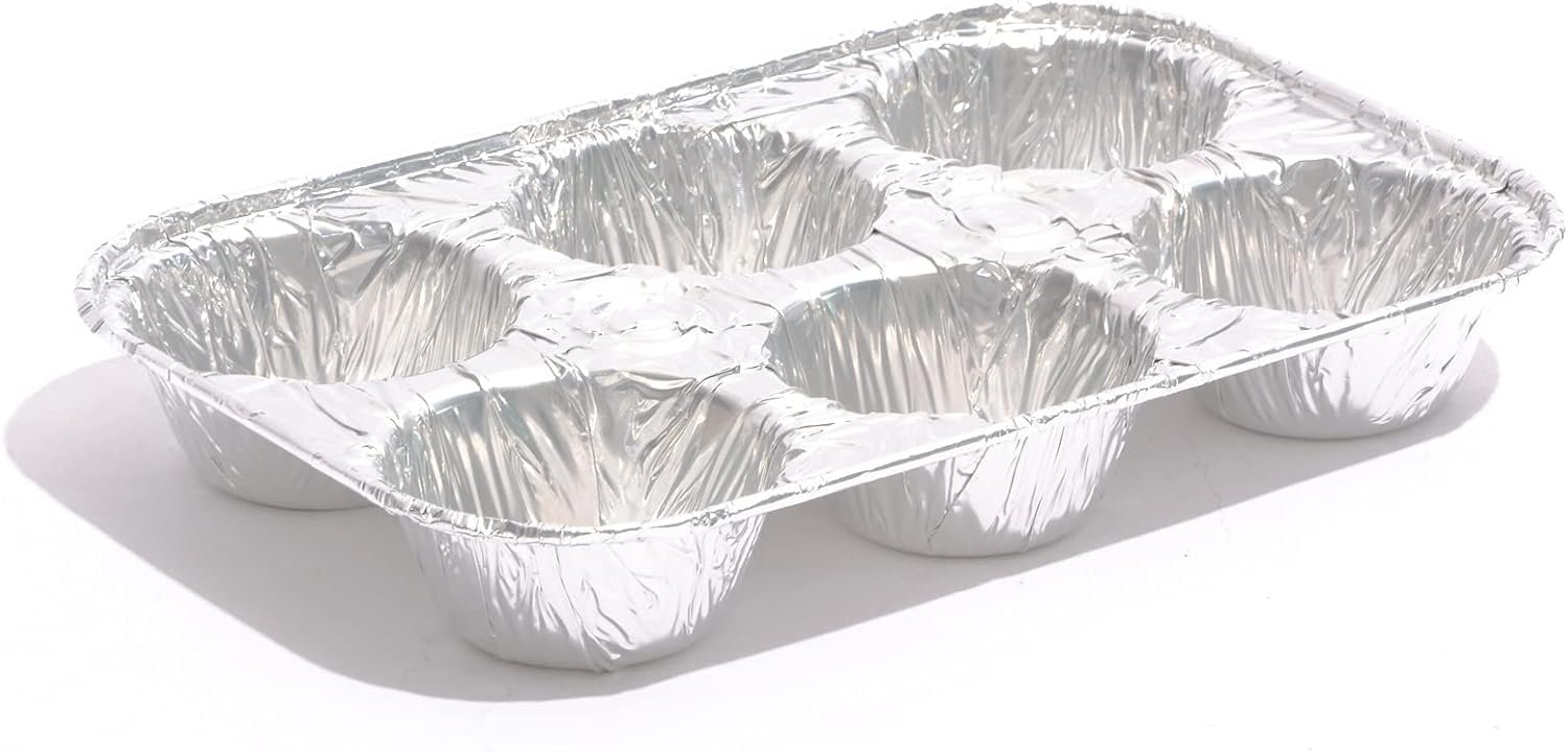 (10pack Muffin Pan 6-Cup Cupcake Aluminum Pans Favorite Muffin Tin Size for Baking Cupcakes Muffins and Mini Pies - Standard Size - V1258-DP02-WO-147 (10pack Muffin Pan 6-Cup Cupcake Aluminum Pans Favorite Muffin Tin Size for Baking Cupcakes Muffins and Mini Pies - Standard Size - Image 4