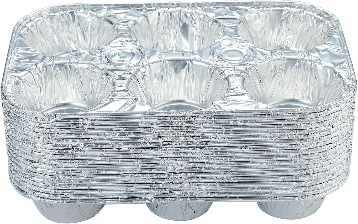 (10pack Muffin Pan 6-Cup Cupcake Aluminum Pans Favorite Muffin Tin Size for Baking Cupcakes Muffins and Mini Pies - Standard Size - V1258-DP02-WO-147 (10pack Muffin Pan 6-Cup Cupcake Aluminum Pans Favorite Muffin Tin Size for Baking Cupcakes Muffins and Mini Pies - Standard Size - Image 6