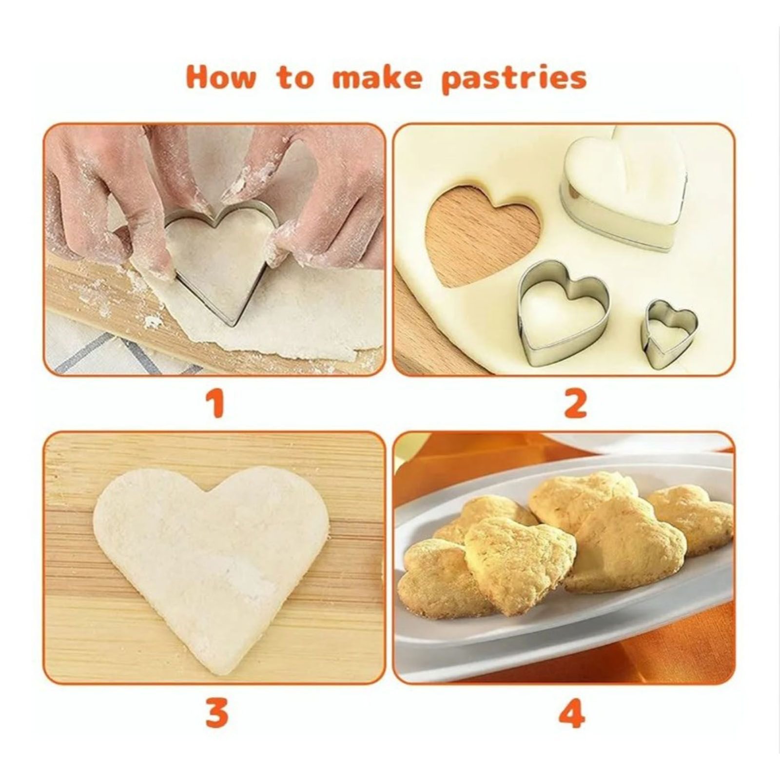 24pcs Metal Biscuit Cutters Set Food Grade BPA Free Stainless Steel Biscuit Molds for Biscuits Chocolate Cake - V1294-YM0626-3118220315011 24pcs Metal Biscuit Cutters Set Food Grade BPA Free Stainless Steel Biscuit Molds for Biscuits Chocolate Cake - Image 9