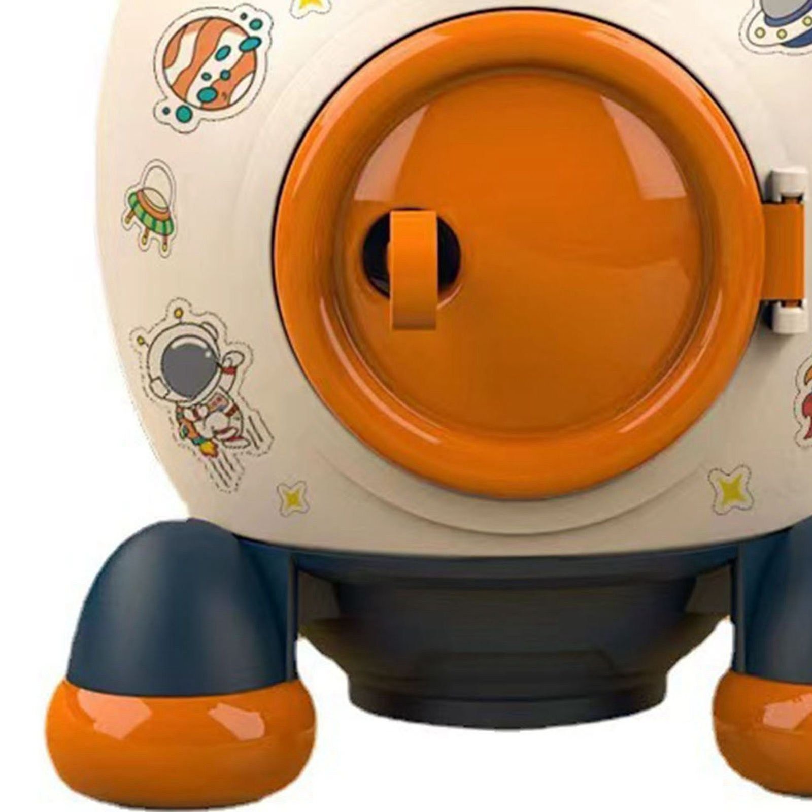 Cartoon Style Space Rocket Piggy Bank Money Bank Money Saving Jar Boys Girls Gift Morandi Blue - V1294-YM0703-3117230042011 Cartoon Style Space Rocket Piggy Bank Money Bank Money Saving Jar Boys Girls Gift Morandi Blue - Image 9