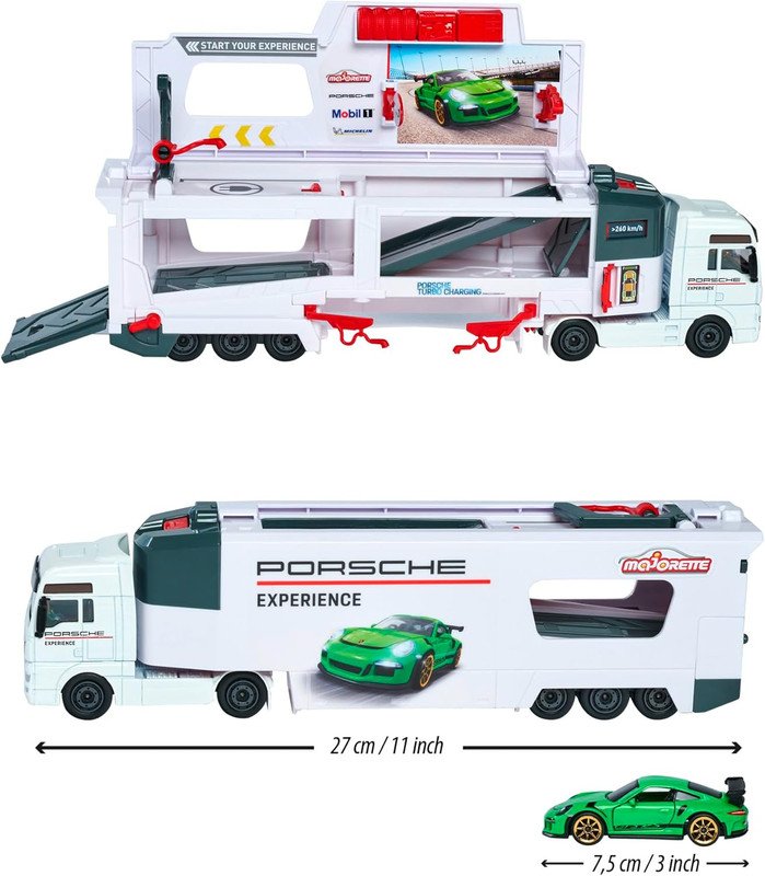 MAN TGX Porsche Experience Truck and 2 Cars 911 GT3 Taycan Playset - V185-063125 MAN TGX Porsche Experience Truck and 2 Cars 911 GT3 Taycan Playset - Image 2