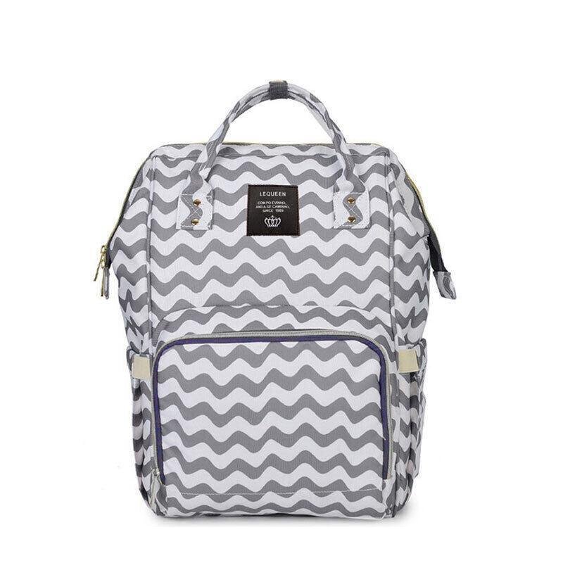 Luxury Multifunctional Diaper Nappy Backpack Maternity Mummy Changing Bag - Navy - V528-9360101098605 Luxury Multifunctional Diaper Nappy Backpack Maternity Mummy Changing Bag - Navy - Image 12
