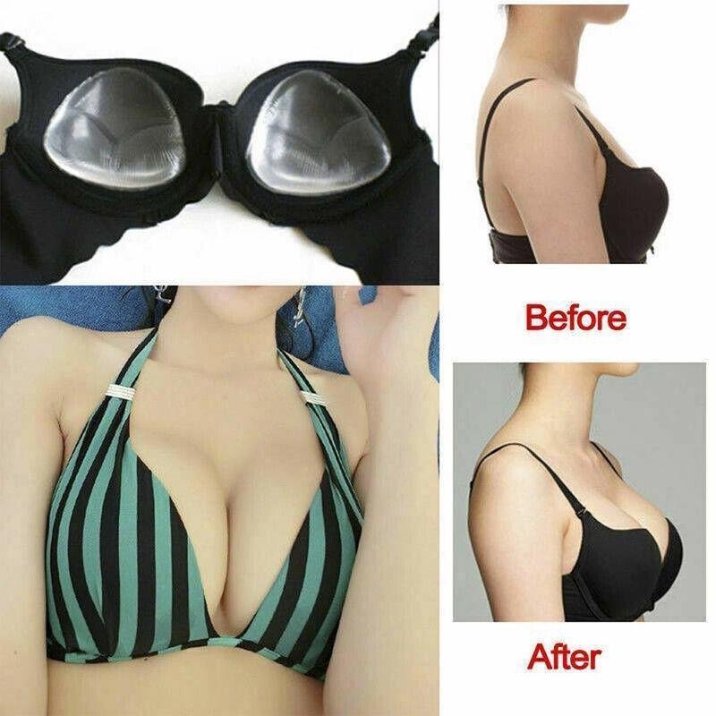 Triangle Push-Up Silicone Bra Inserts Breasts Pad Bikini Bra Cleavage Enhancers - Beige-Small - V528-BIKINIBRA-BEIGE-SMALL-304138 Triangle Push-Up Silicone Bra Inserts Breasts Pad Bikini Bra Cleavage Enhancers - Beige-Small - Image 3