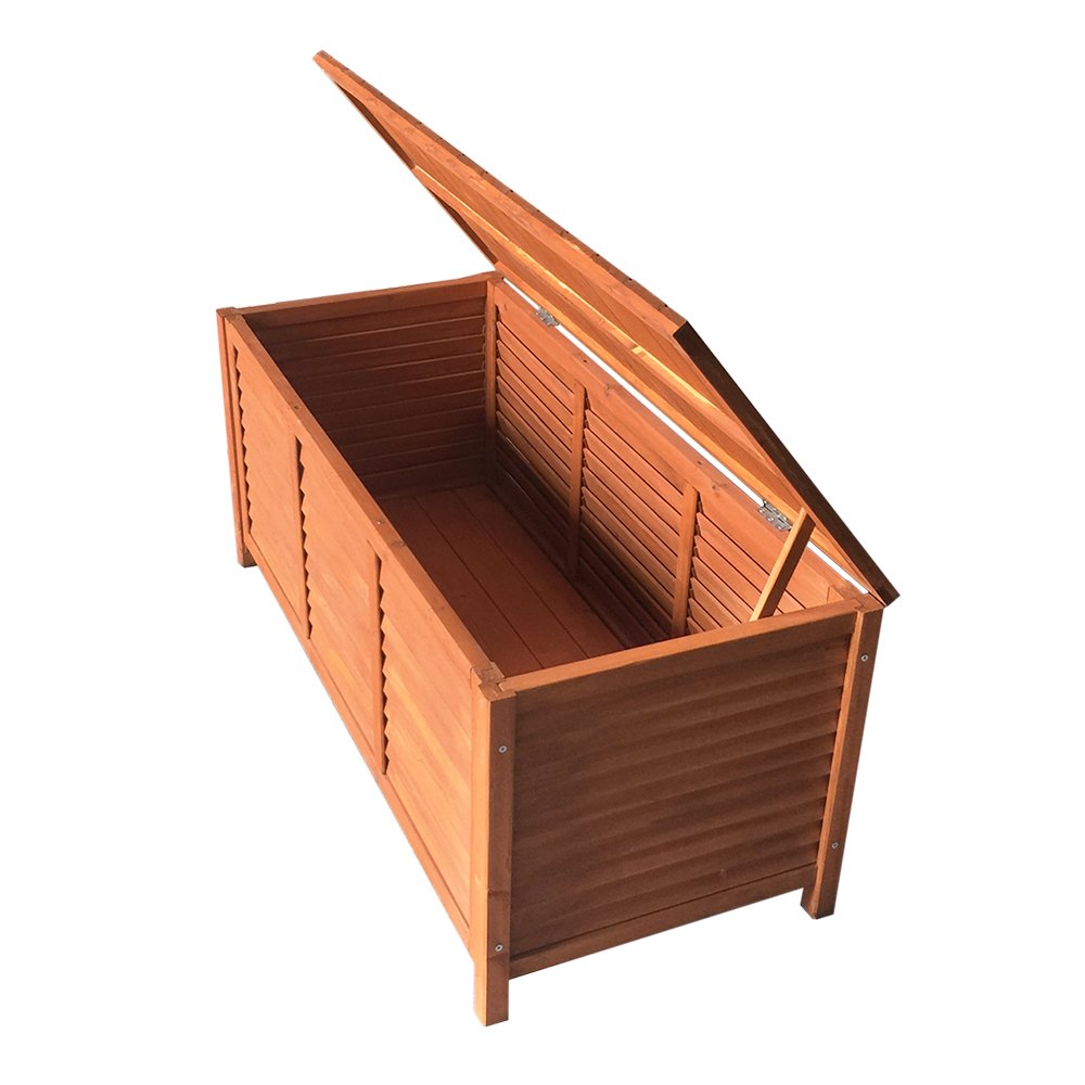 Gardeon Outdoor Storage Bench Box 210L Wooden Patio Furniture Garden Chair Seat - FF-WD-SB-1040 Gardeon Outdoor Storage Bench Box 210L Wooden Patio Furniture Garden Chair Seat - Image 8