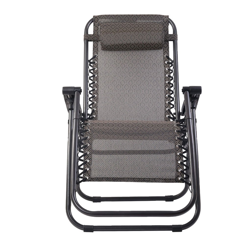 Gardeon Zero Gravity Chair Folding Outdoor Recliner Adjustable Sun Lounge Camping Beige - FF-ZGC-BE Gardeon Zero Gravity Chair Folding Outdoor Recliner Adjustable Sun Lounge Camping Beige - Image 3