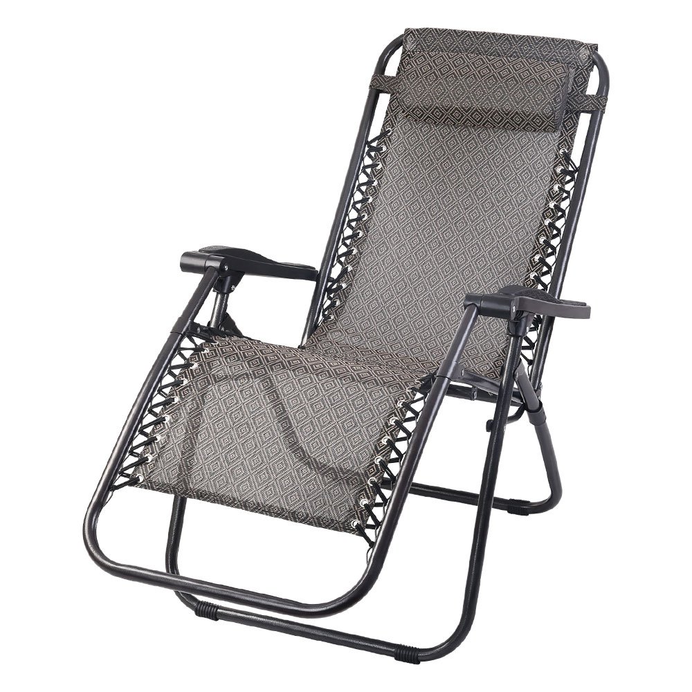 Gardeon Zero Gravity Chair Folding Outdoor Recliner Adjustable Sun Lounge Camping Beige - FF-ZGC-BE Gardeon Zero Gravity Chair Folding Outdoor Recliner Adjustable Sun Lounge Camping Beige - Image 8