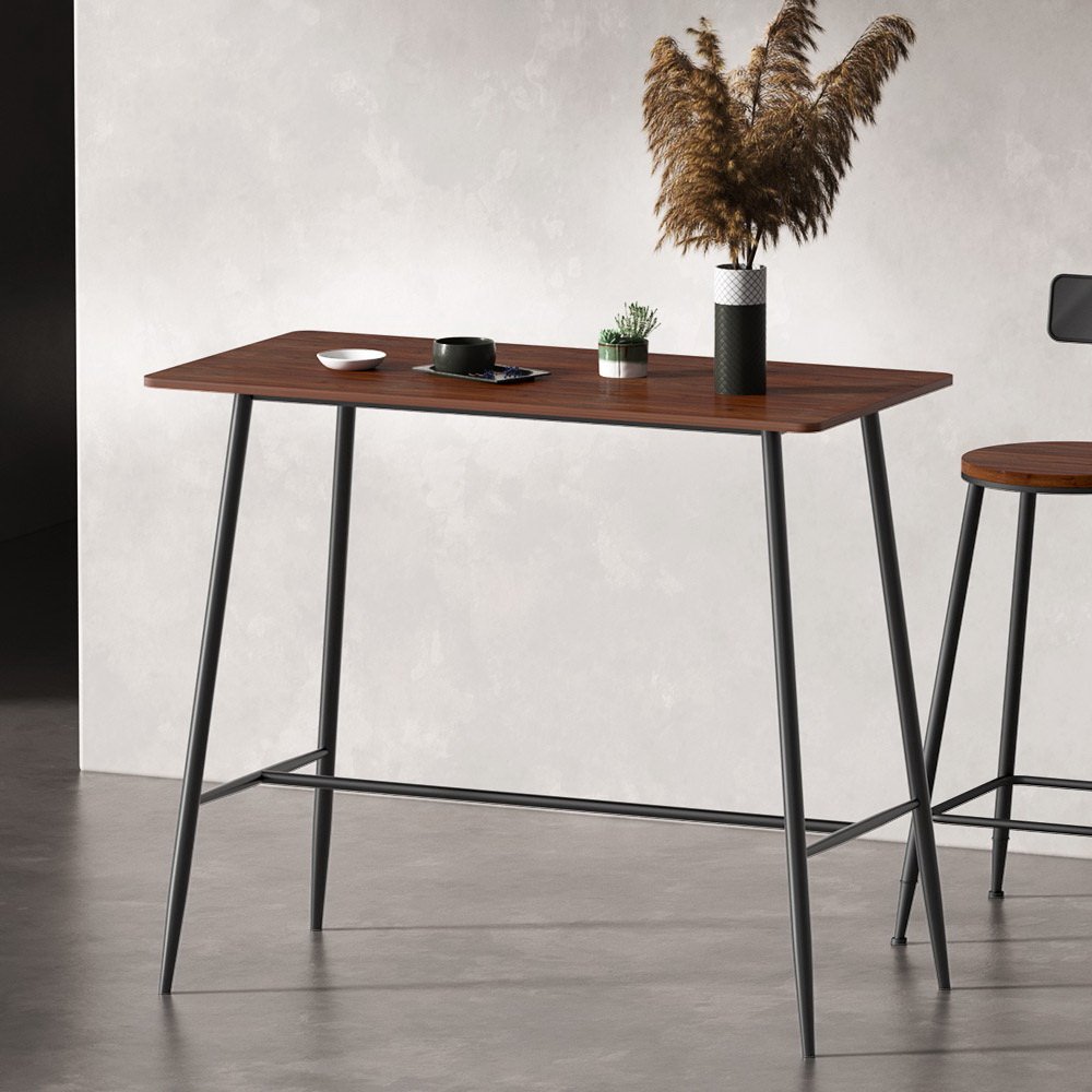 Artiss Halle Bar Table 120CM Rectangular - FUR-S-BAR-TAB-02-WD Artiss Halle Bar Table 120CM Rectangular - Image 8