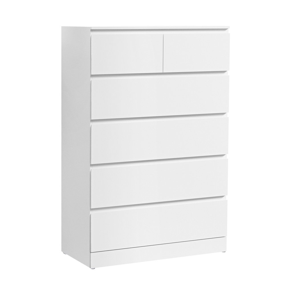 Artiss 6 Chest of Drawers - PEPE White - FUR-S-CDR-01-WH-AB Artiss 6 Chest of Drawers - PEPE White - Image 3