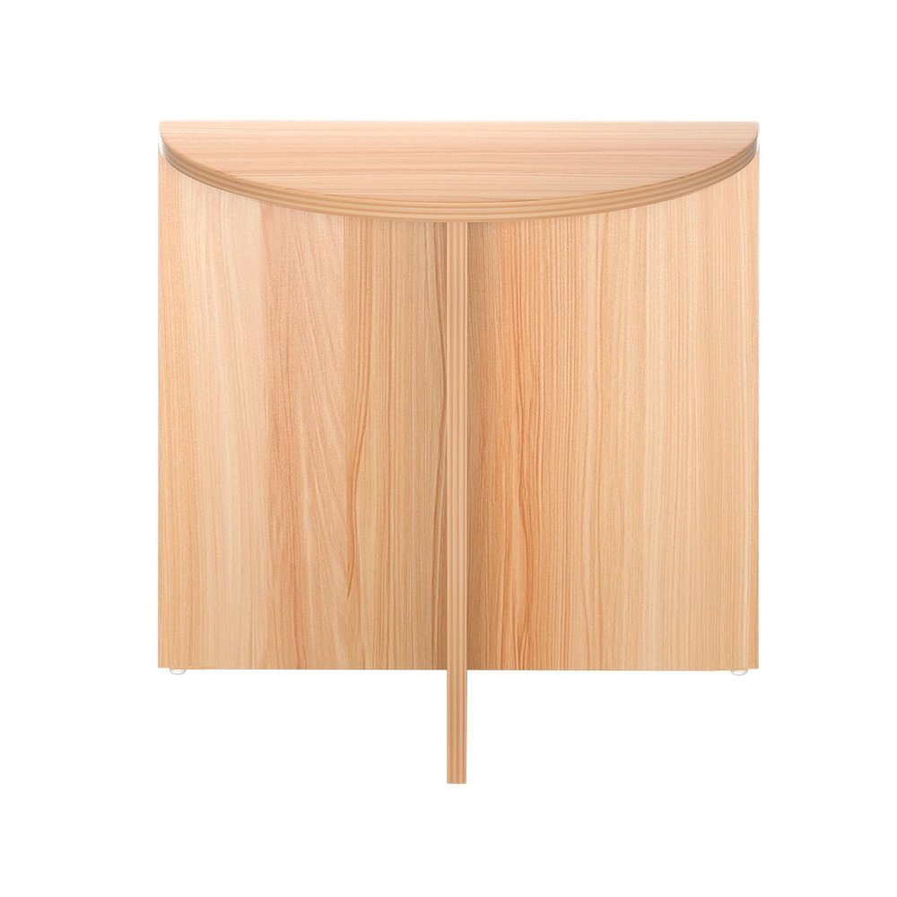 Artiss Coffee Table Semi-circle 48CM Pine Elva - FUR-U-COF-02-WD Artiss Coffee Table Semi-circle 48CM Pine Elva - Image 3