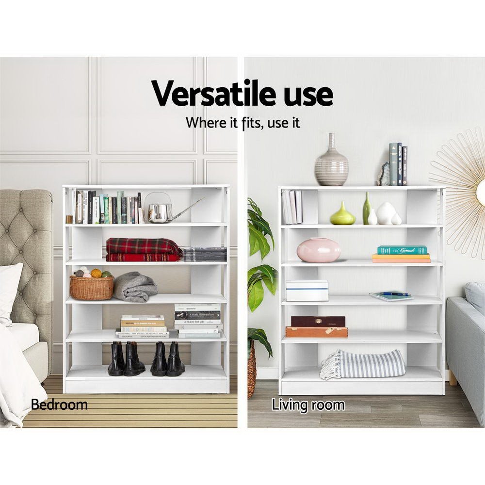 Artiss Shoe Rack Cabinet 30 Pairs 6-Tier Shelf White - FURNI-C-SHOE-R5-WH Artiss Shoe Rack Cabinet 30 Pairs 6-Tier Shelf White - Image 7