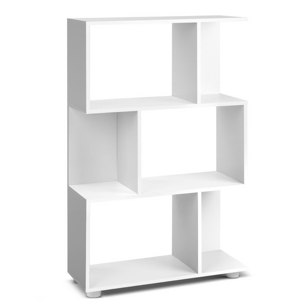 Artiss Bookshelf 3 Tiers - NINA White - FURNI-E-DIS-AKEI-WH Artiss Bookshelf 3 Tiers - NINA White - Image 3