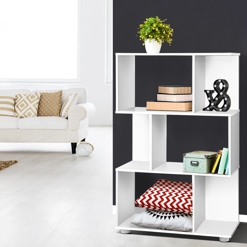 Artiss Bookshelf 3 Tiers - NINA White - FURNI-E-DIS-AKEI-WH Artiss Bookshelf 3 Tiers - NINA White - Image 8