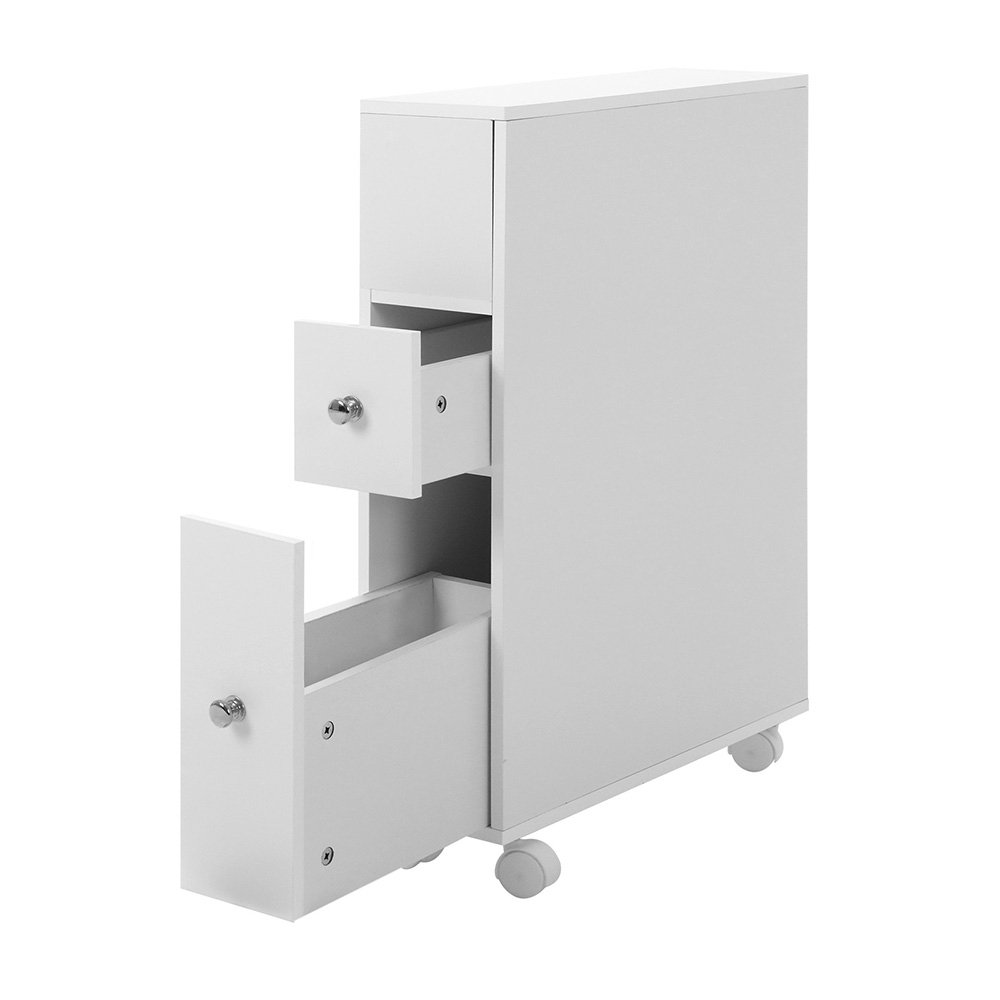 Artiss Bathroom Cabinet Storage Toilet Organiser - FURNI-G-BATH-WH Artiss Bathroom Cabinet Storage Toilet Organiser - Image 3