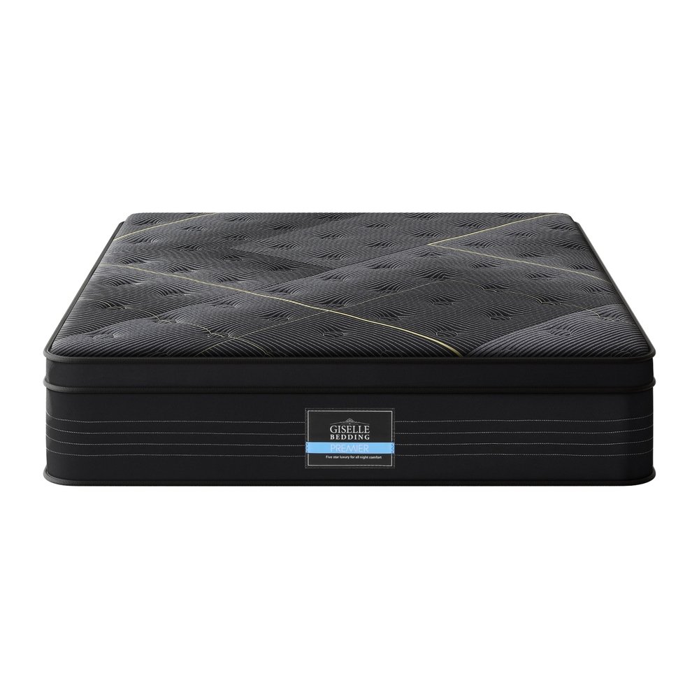 35cm Giselle Mattress Double Bed Bamboo Pocket Firm Foam - MATTRESS-E-MIDNIGHT-35-D 35cm Giselle Mattress Double Bed Bamboo Pocket Firm Foam - Image 2