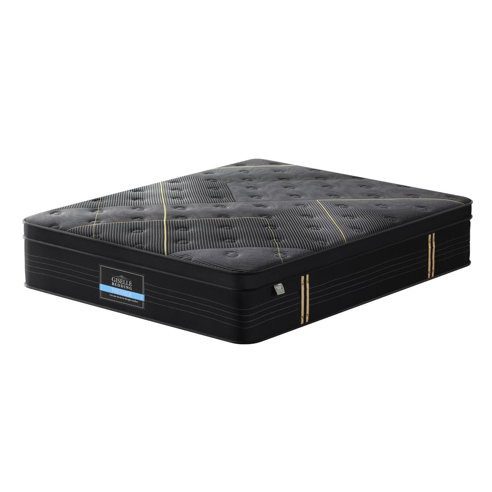 35cm Giselle Mattress Double Bed Bamboo Pocket Firm Foam - MATTRESS-E-MIDNIGHT-35-D 35cm Giselle Mattress Double Bed Bamboo Pocket Firm Foam - Image 4