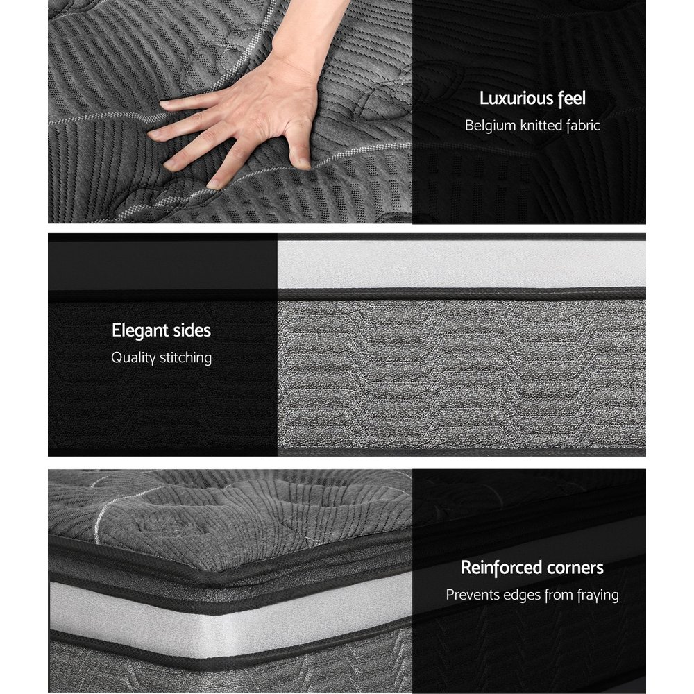 Giselle Bedding 34cm Mattress Double Layer Pocket Spring King - MATTRESS-MINI-PS-K Giselle Bedding 34cm Mattress Double Layer Pocket Spring King - Image 7