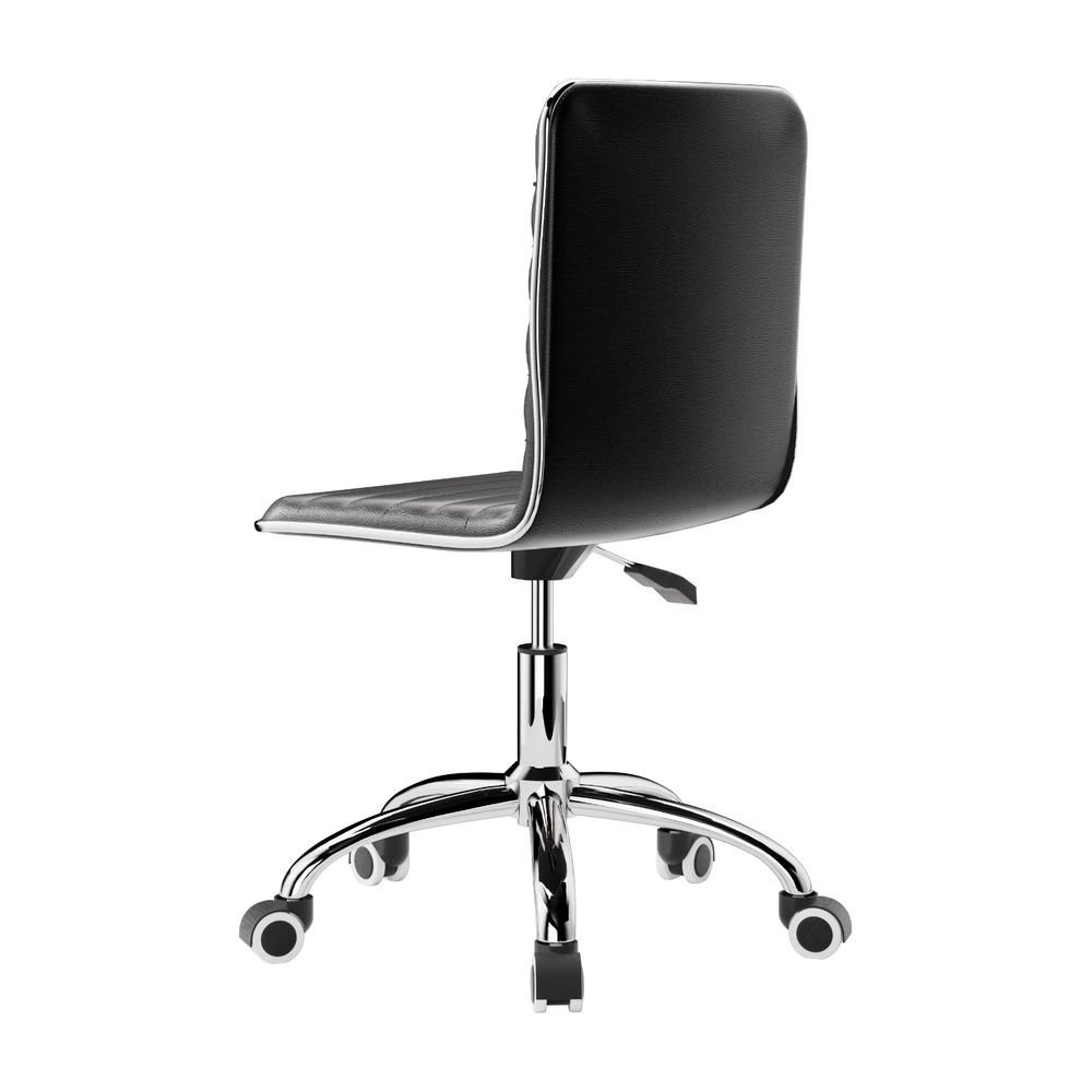 Artiss Office Chair Conference Chairs PU Leather Low Back Black - OCHAIR-K-REPL-BK Artiss Office Chair Conference Chairs PU Leather Low Back Black - Image 3