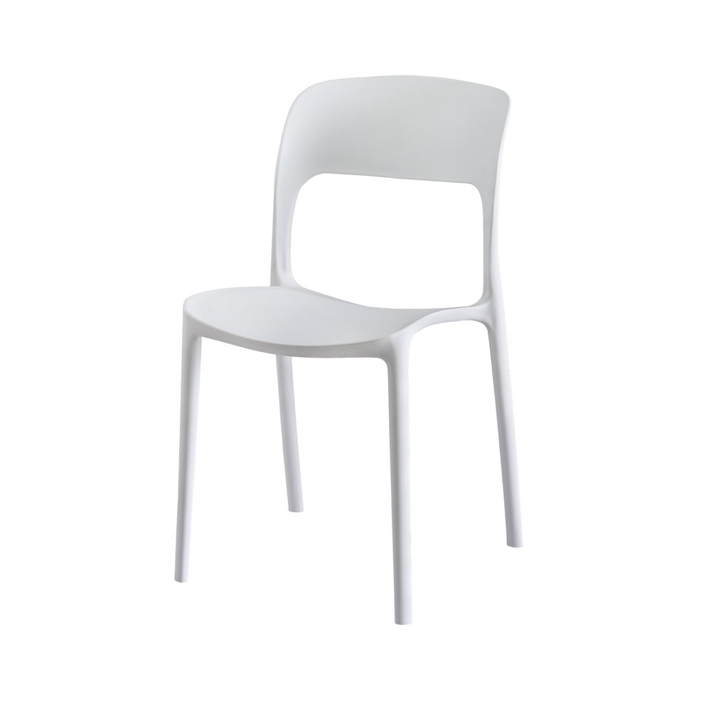 Gardeon 4PC Outdoor Dining Chairs Stackable PP Patio Chair Garden Furniture White - ODF-CHAIR-PPTX14-WH-4X Gardeon 4PC Outdoor Dining Chairs Stackable PP Patio Chair Garden Furniture White - Image 3