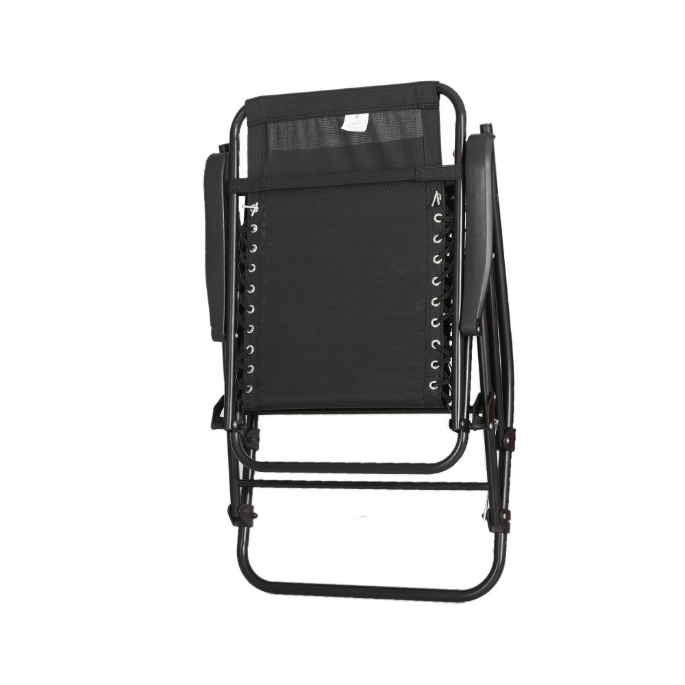 Gardeon Outdoor Rocking Chair Folding Reclining Recliner Patio Furniture Garden - ODF-ROCK-TXL-BK Gardeon Outdoor Rocking Chair Folding Reclining Recliner Patio Furniture Garden - Image 5