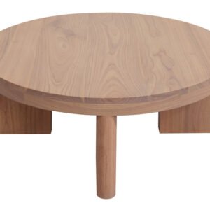 Apollo Round Solid Mindi Timber Coffe Table (Natural)