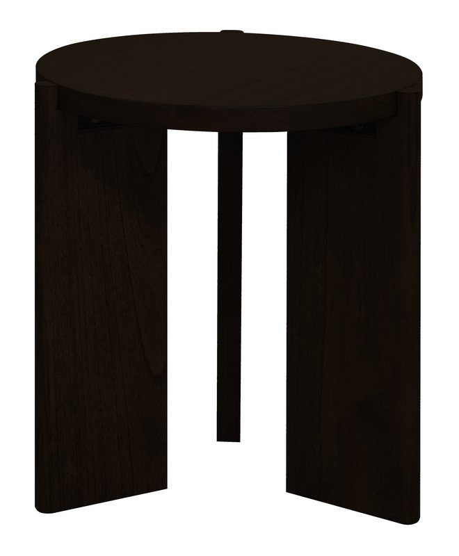 Apollo Round Solid Timber Side Table (Black) - V199-LT000APB Apollo Round Solid Timber Side Table (Black)