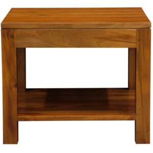 Amsterdam Solid Mahogany Timber Lamp Table 60 x 60 cm (Light Pecan)