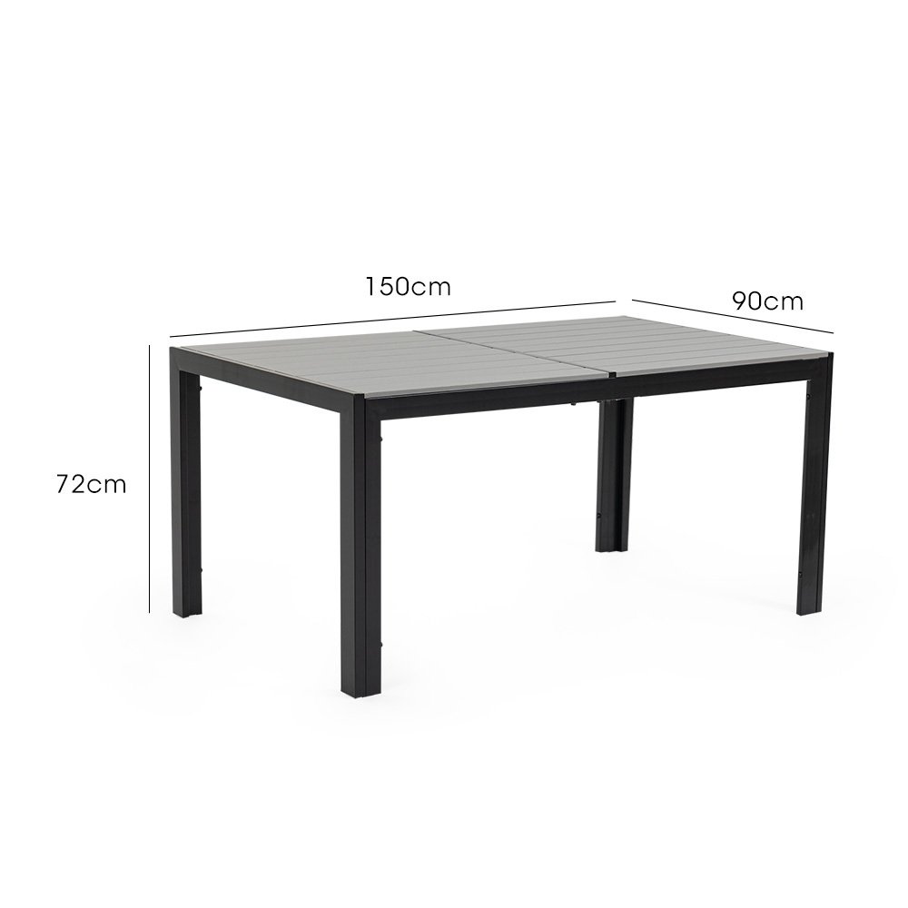 FORTIA 150x90cm Outdoor Dining Table, Rectangular, Furniture for Outside - V219-OTDTBLFOS1PA FORTIA 150x90cm Outdoor Dining Table, Rectangular, Furniture for Outside - Image 2