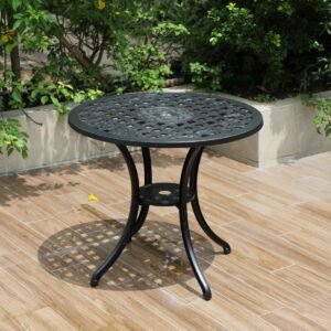 Remy Aluminium Table Black
