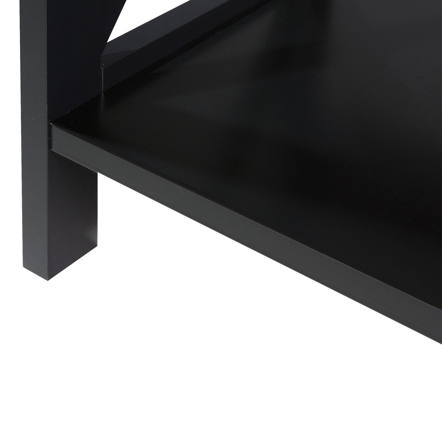 Sarantino Daphne 5-tier Cross Panel Bookshelf - V240-TBL-NTD-027-17 Sarantino Daphne 5-tier Cross Panel Bookshelf - Image 6