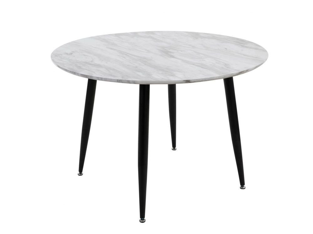 Round MDF Marbling Dining Table - V264-DNT-405S-WHE Round MDF Marbling Dining Table - Image 4