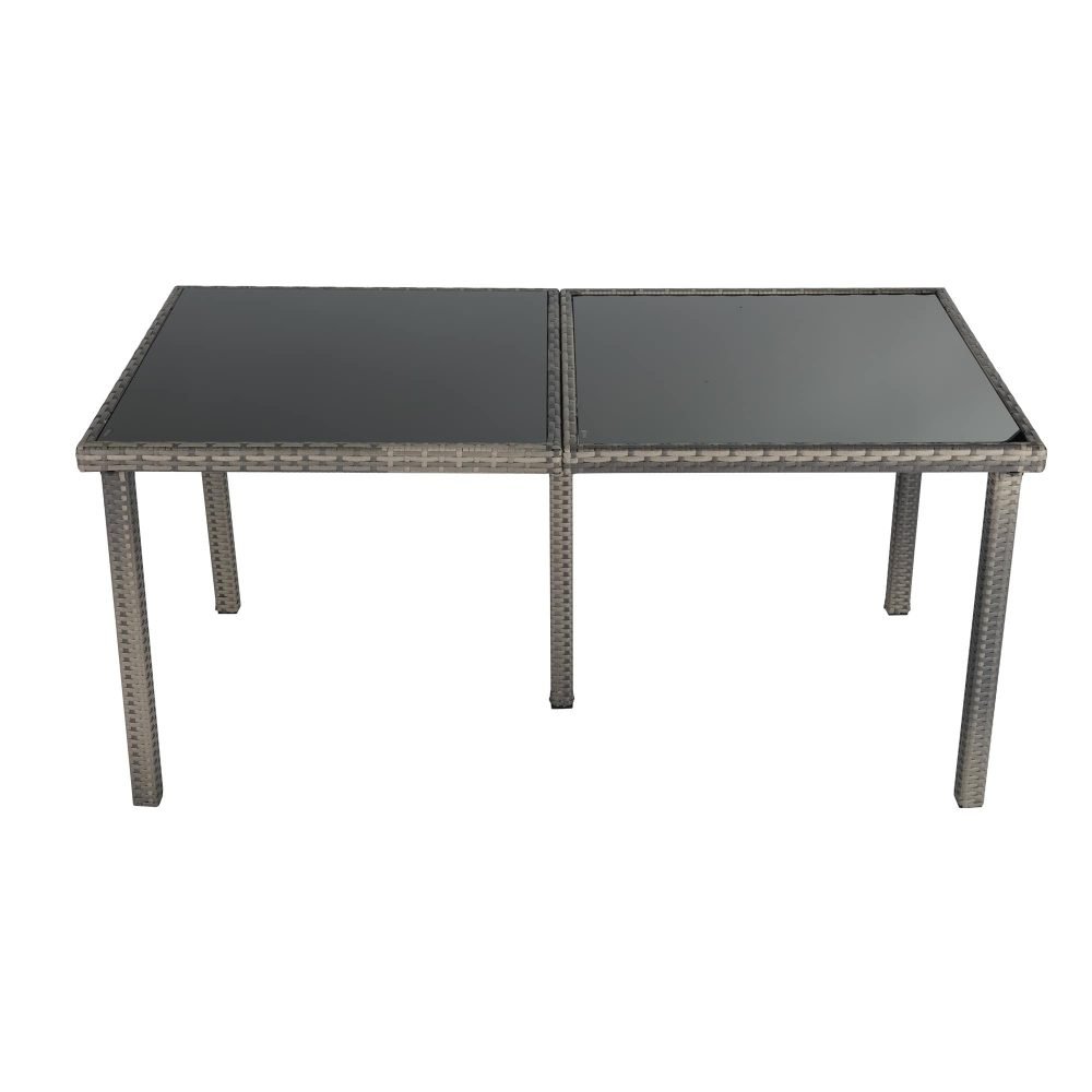 Rural Style Outdoor Grey Wicker 6 Seater Dining Set - V264-OTF-527S-DGR Rural Style Outdoor Grey Wicker 6 Seater Dining Set - Image 8