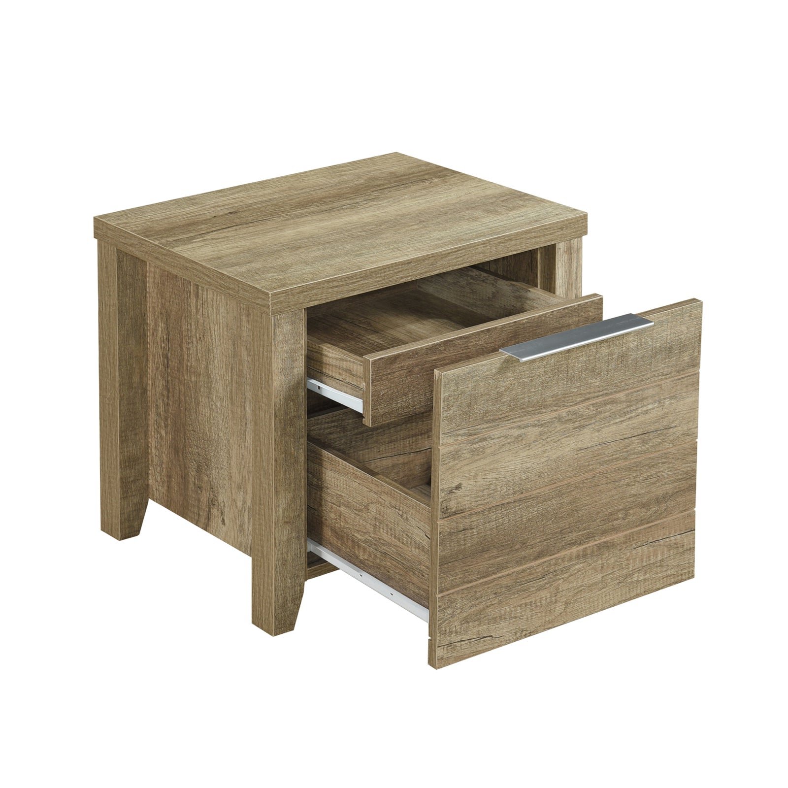 5 Pieces Bedroom Suite Natural Wood Like MDF Structure Double Size Oak Colour Bed, Bedside Table, Tallboy & Dresser - V43-BDS-CEL-5PC-TBY-DRS-D-OAK 5 Pieces Bedroom Suite Natural Wood Like MDF Structure Double Size Oak Colour Bed, Bedside Table, Tallboy & Dresser - Image 5