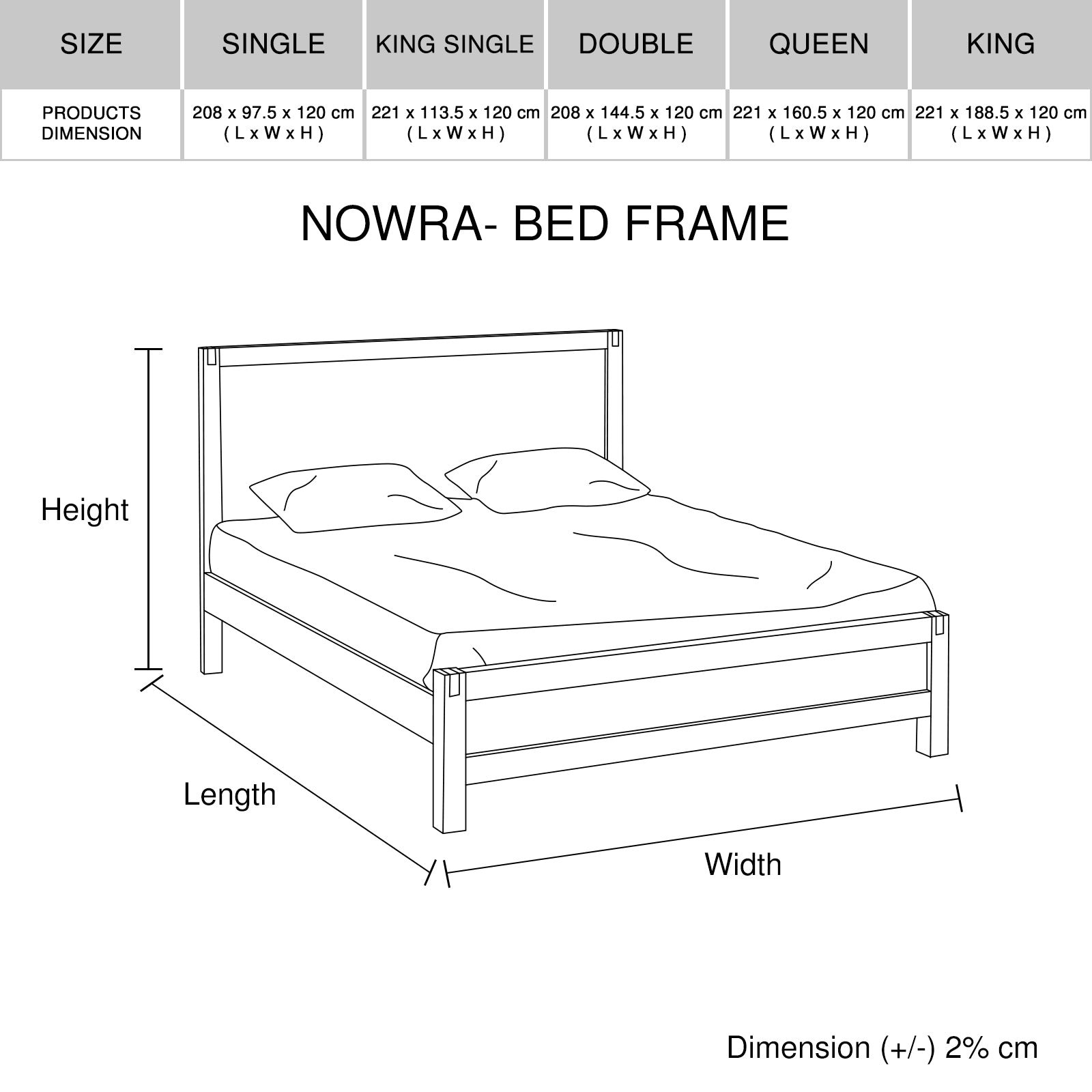 4 Pieces Bedroom Suite in Solid Wood Veneered Acacia Construction Timber Slat Double Size Chocolate Colour Bed, Bedside Table & Dresser - V43-BDS-NOW-4PC-DRS-DCH 4 Pieces Bedroom Suite in Solid Wood Veneered Acacia Construction Timber Slat Double Size Chocolate Colour Bed, Bedside Table & Dresser - Image 6